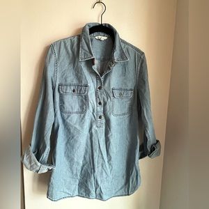 Ll Bean Signature Chambray Denim Shirt
